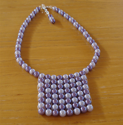 Faux Pearl Lilac